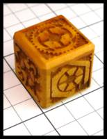 Dice : Dice - 6D - Wood Gear Dice - JA Collection Apr 2024